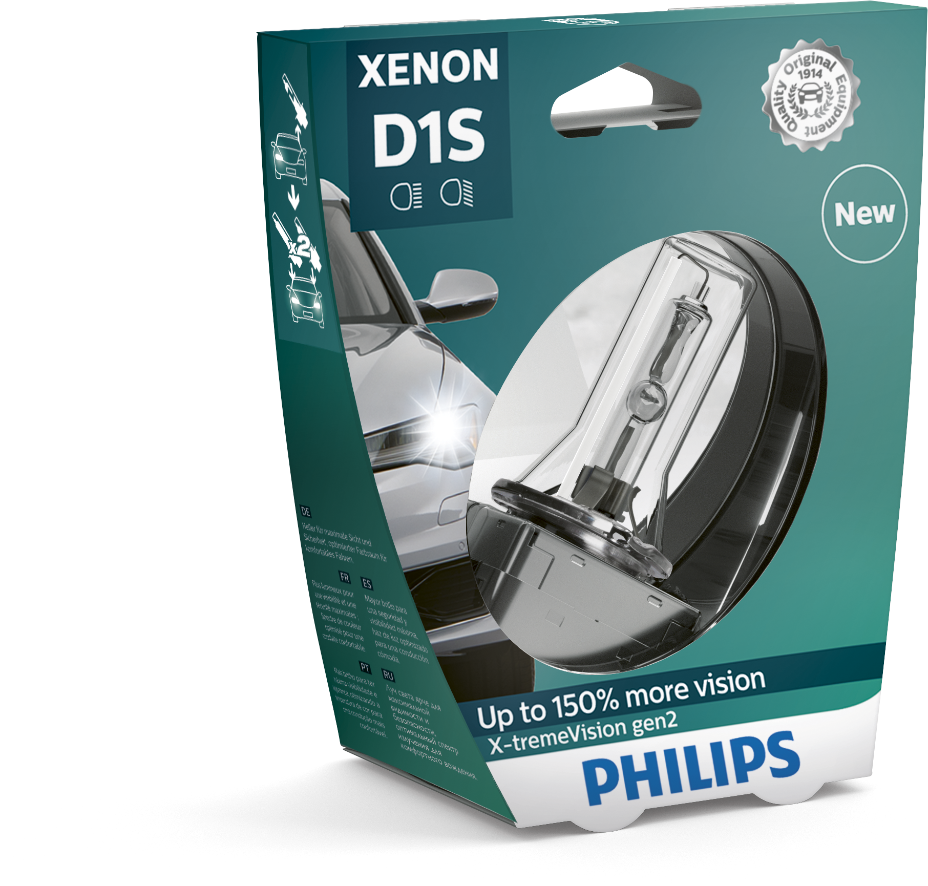 1x Philips D1S X-tremeVision gen2 85415XV2S1