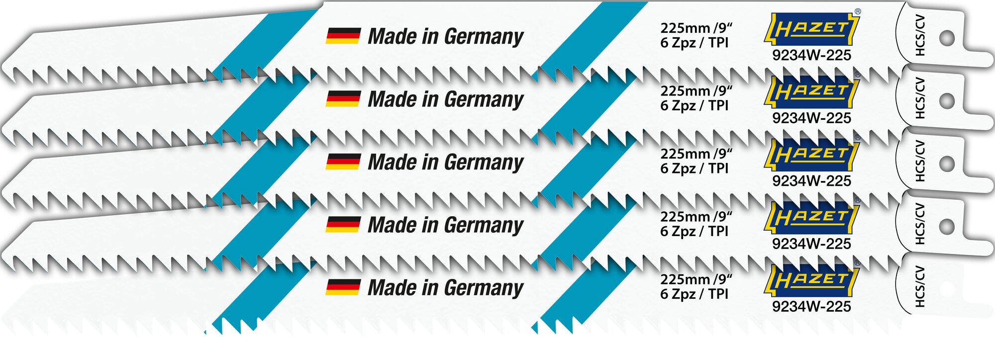HAZET Sägeblätter Satz 9234W-225/5 ∙ 5-teilig