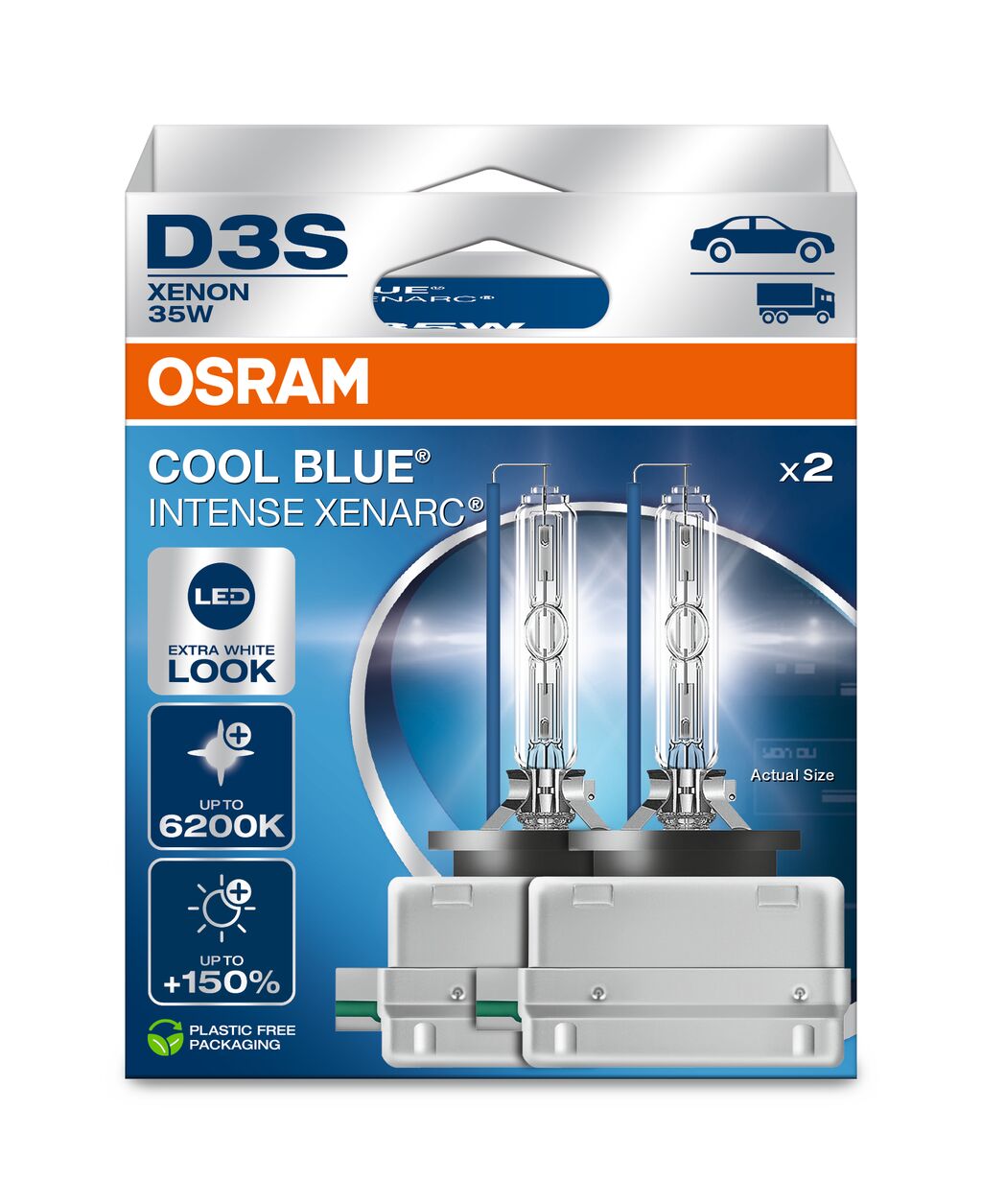 D3S 12V+24V 35W PK32d-5 XENARC COOL BLUE INTENSE NextGen. 62