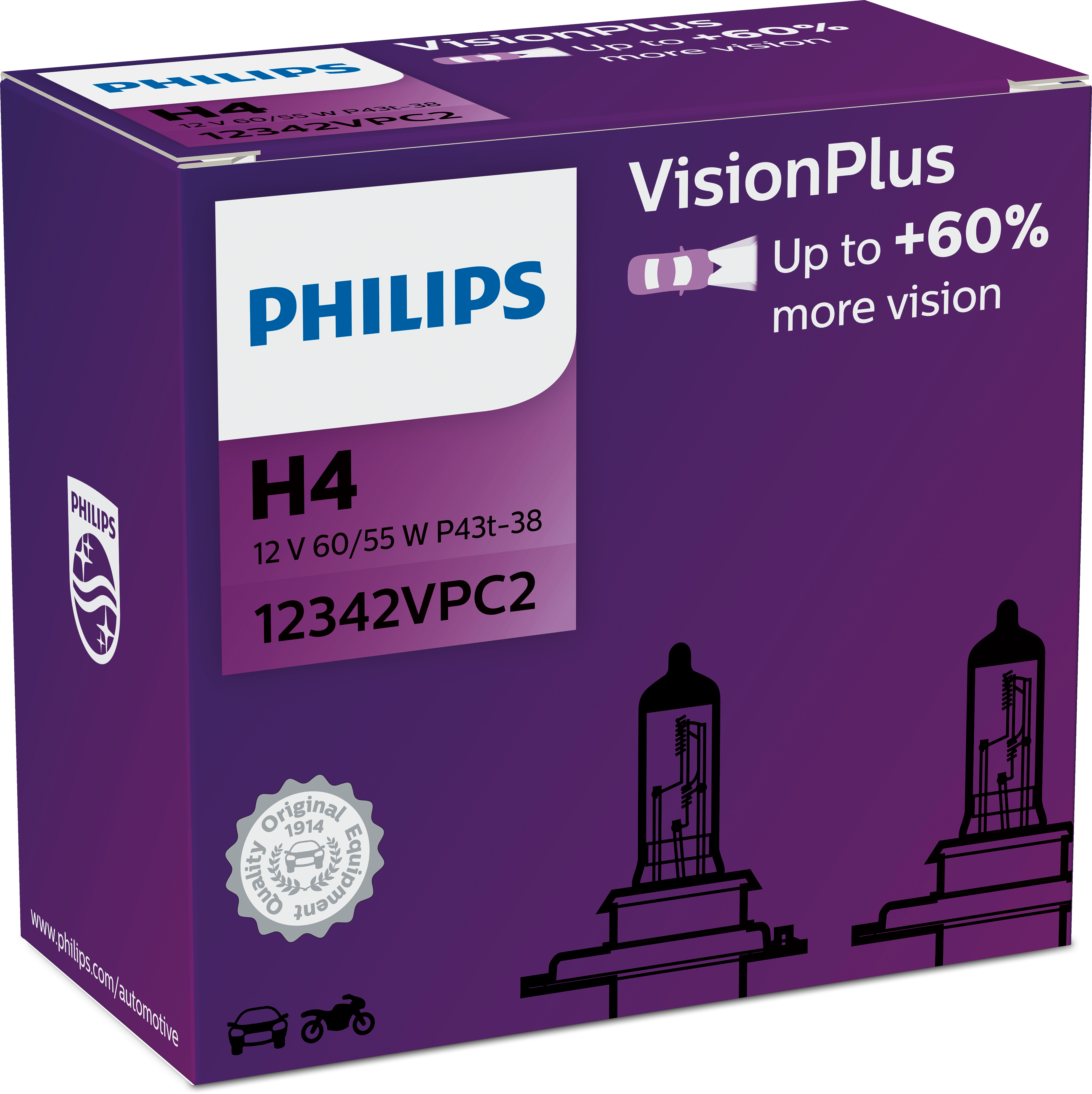 H4 VisionPlus 12V 60/55W