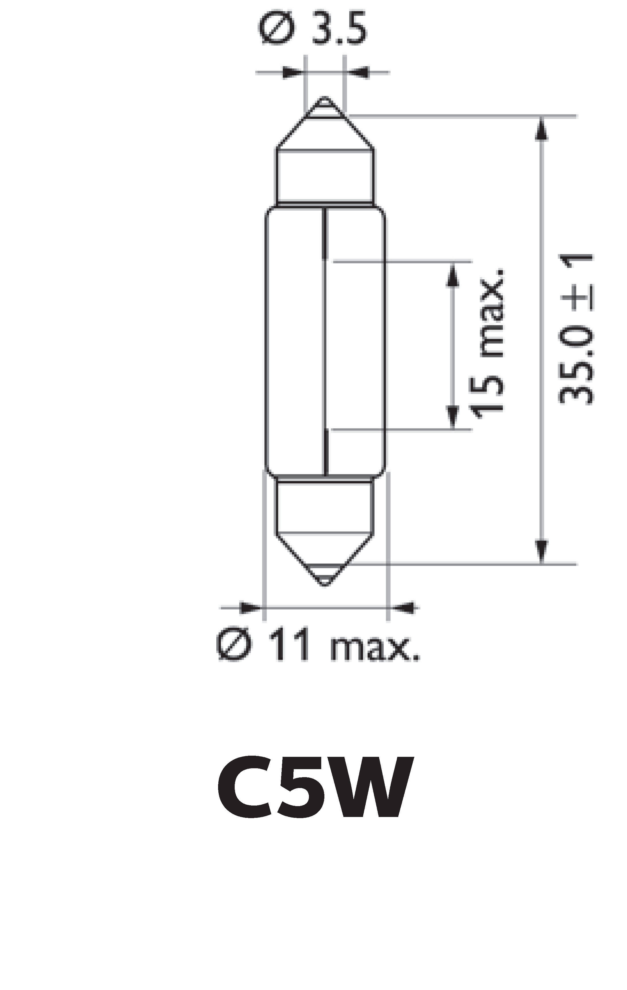 C5W Standard 12844CP