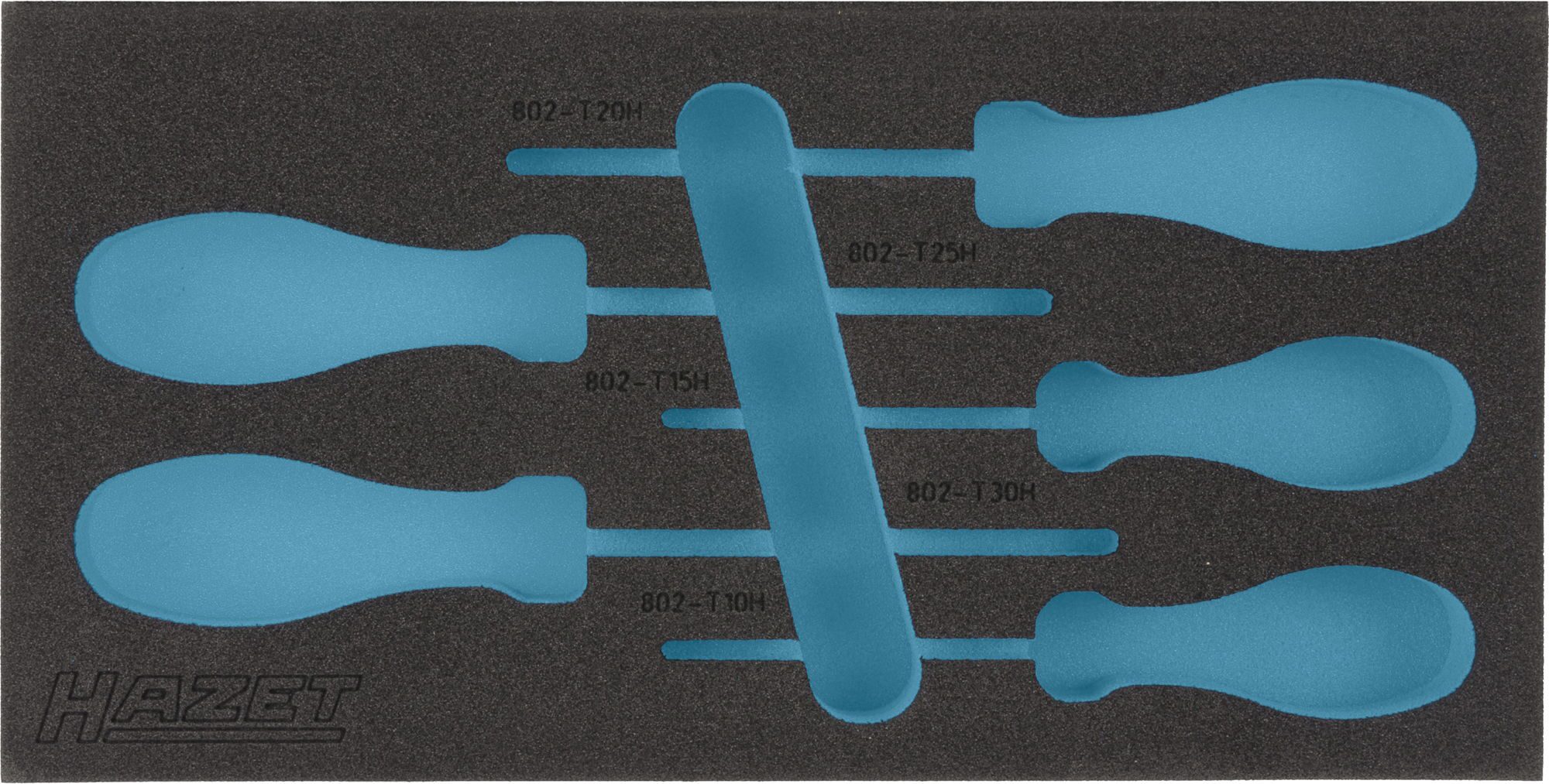 HAZET 2-Komponenten Weichschaumeinlage 163-185L ∙ L x B: 342 x 172 mm