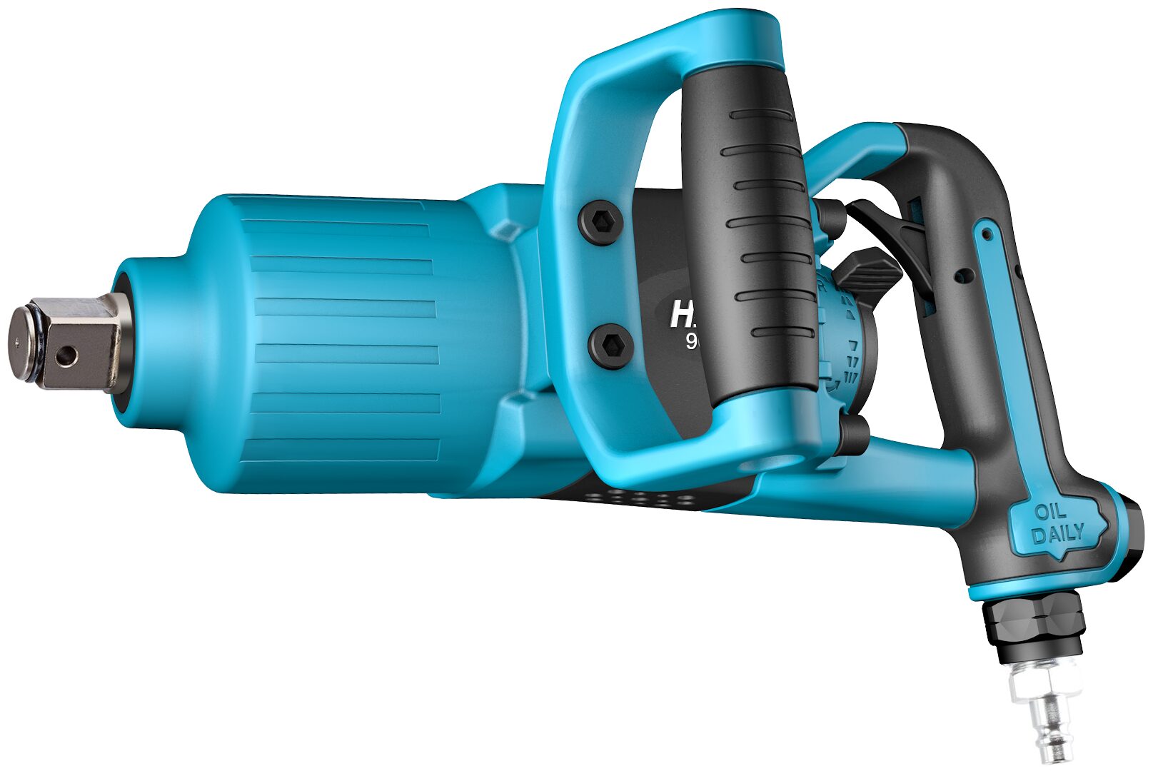 HAZET Schlagschrauber 9014PS-1 ∙ Lösemoment maximal [Nm]: 3400 Nm ∙ 1 Zoll (25 mm) Vierkant ∙ Direkthammer-Schlagwerk