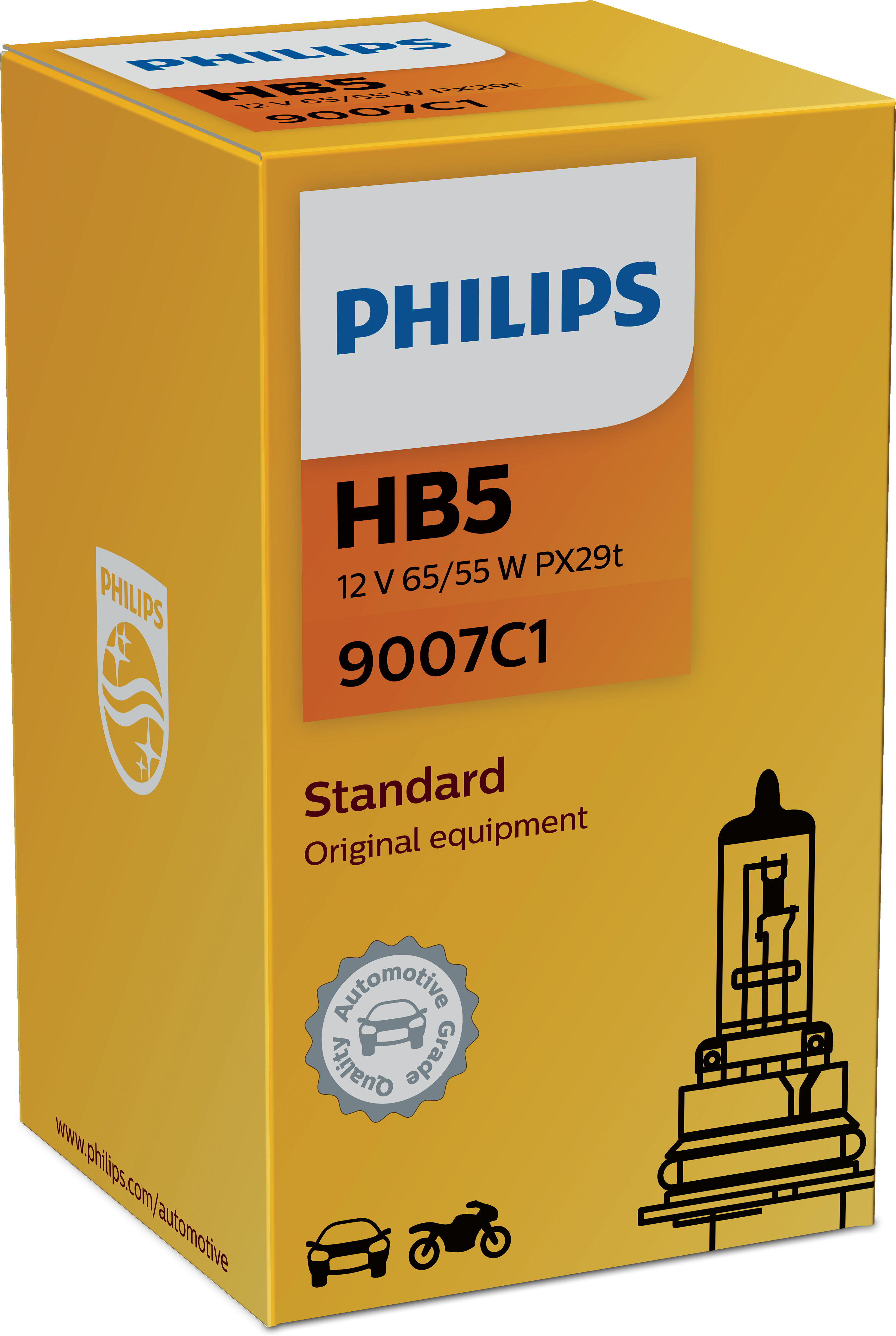 Philips HB5 Vision Halogenlampe 9007C1 1 Stk.