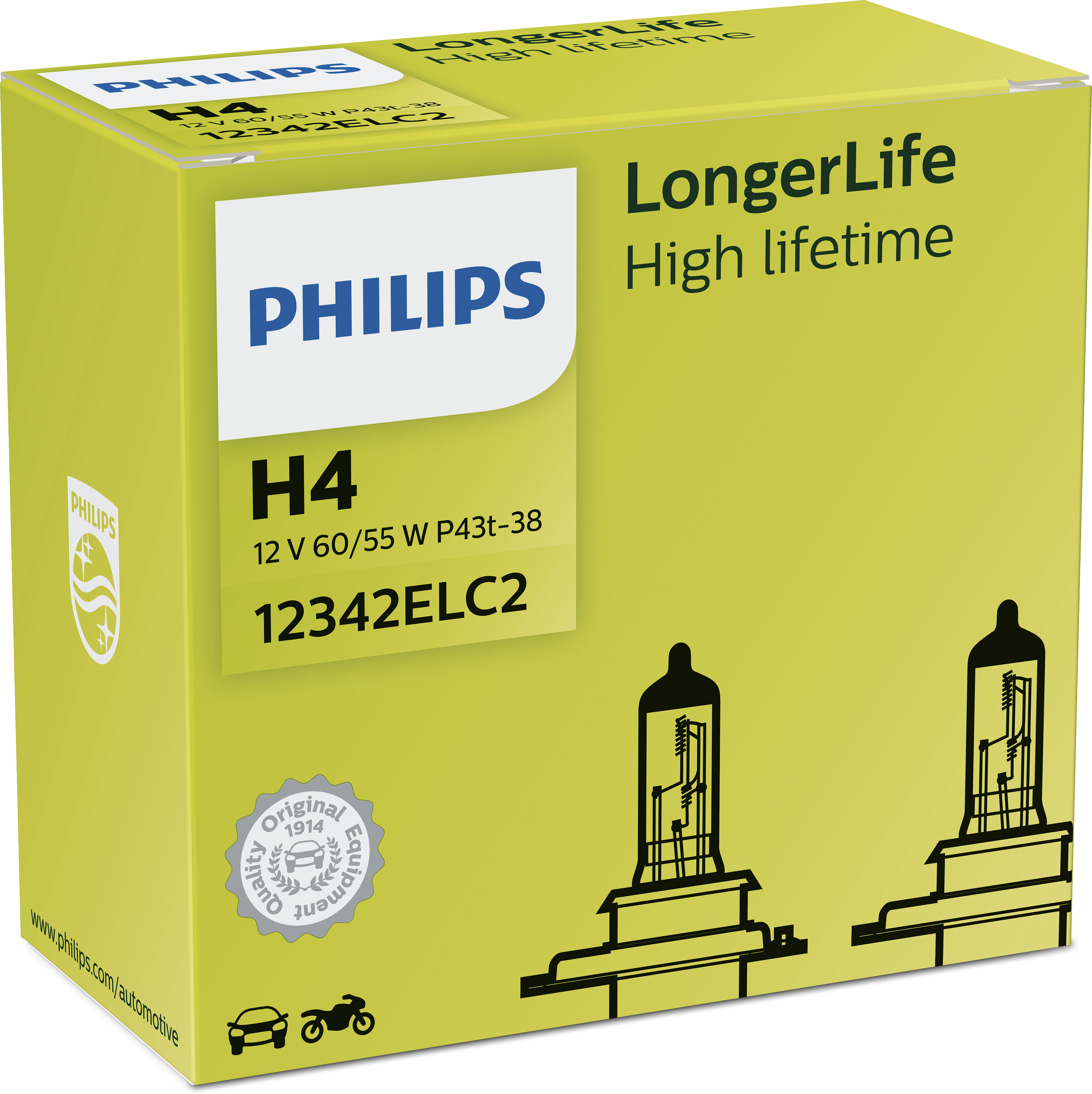 Philips Vision H4 LongLife Doppelpack