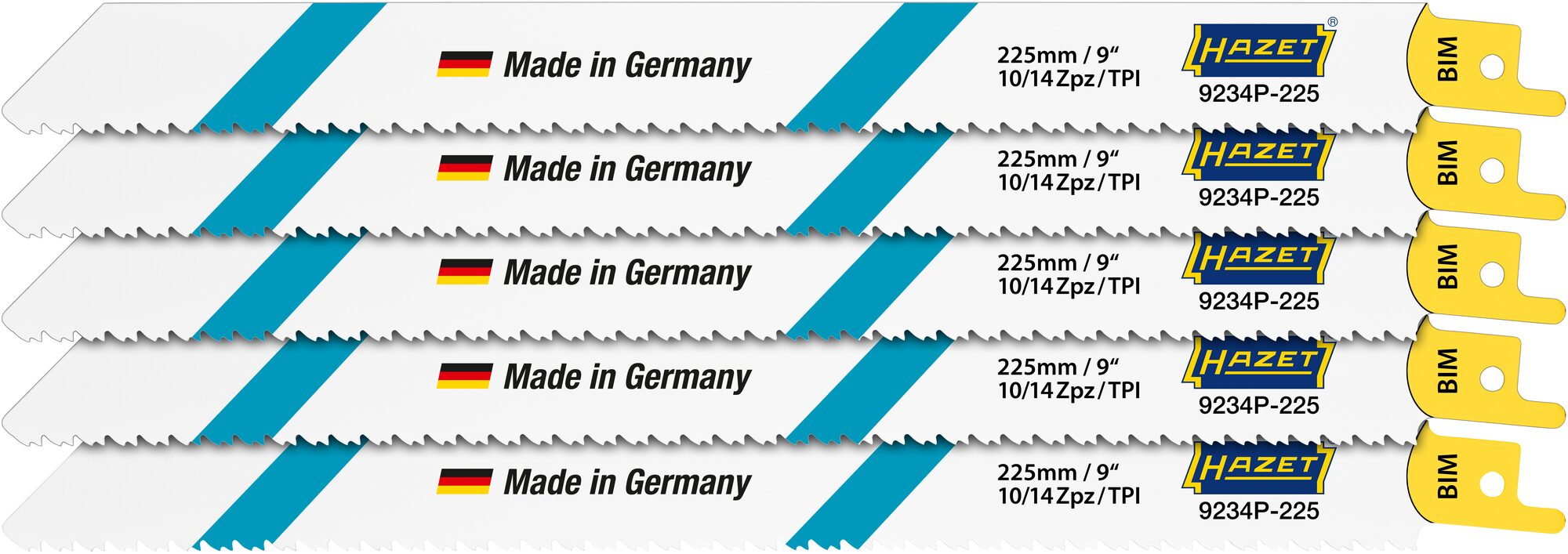 HAZET Sägeblätter Satz 9234P-225/5 ∙ 5-teilig