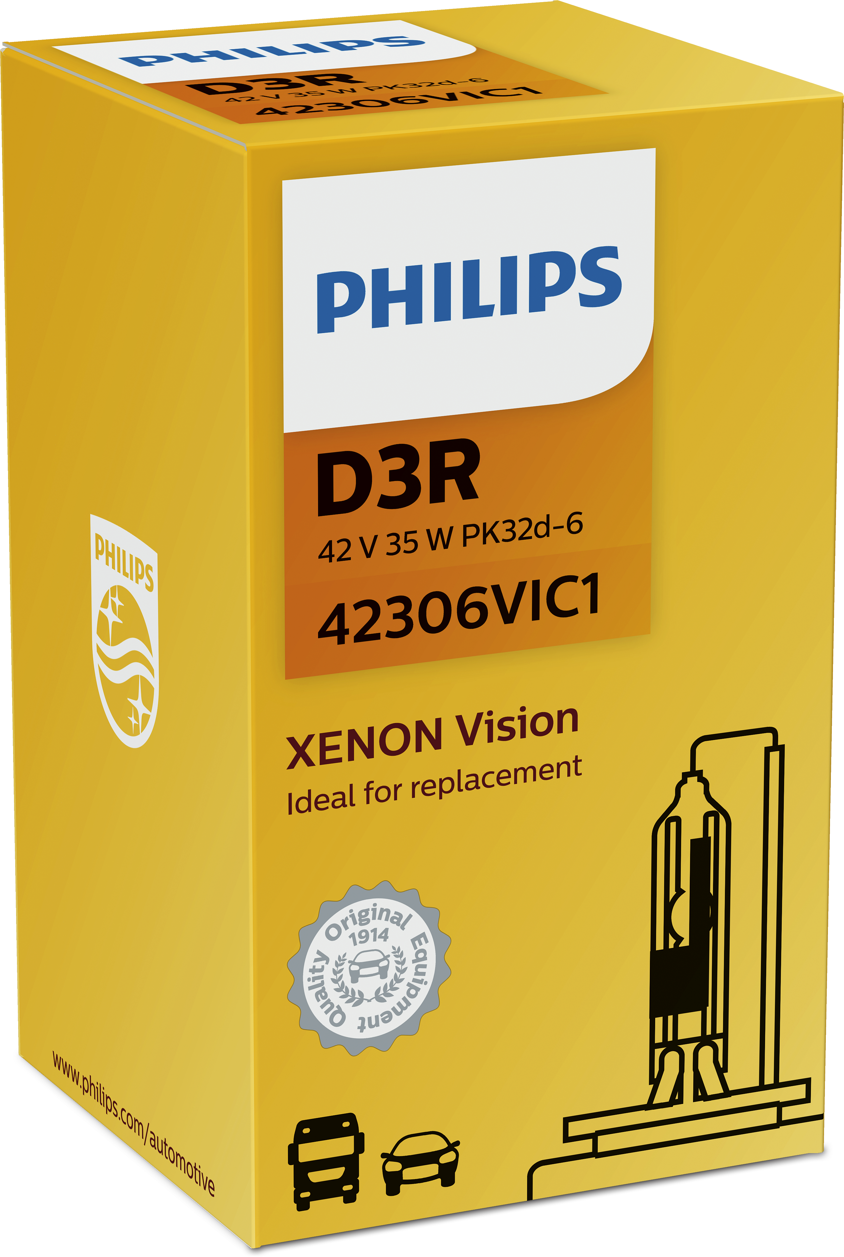 Philips D3R Vision Xenon Autolampe OE Qualität 42306VIC1