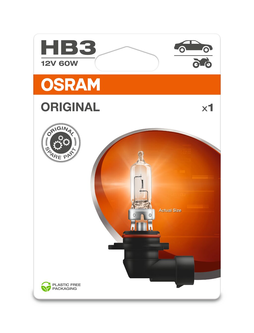 HB3 12V 60W P20d 1st. Blister OSRAM Original 9005-01B