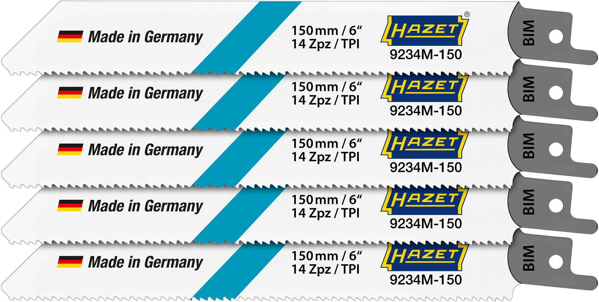 HAZET Sägeblätter Satz 9234M-150/5 ∙ 5-teilig