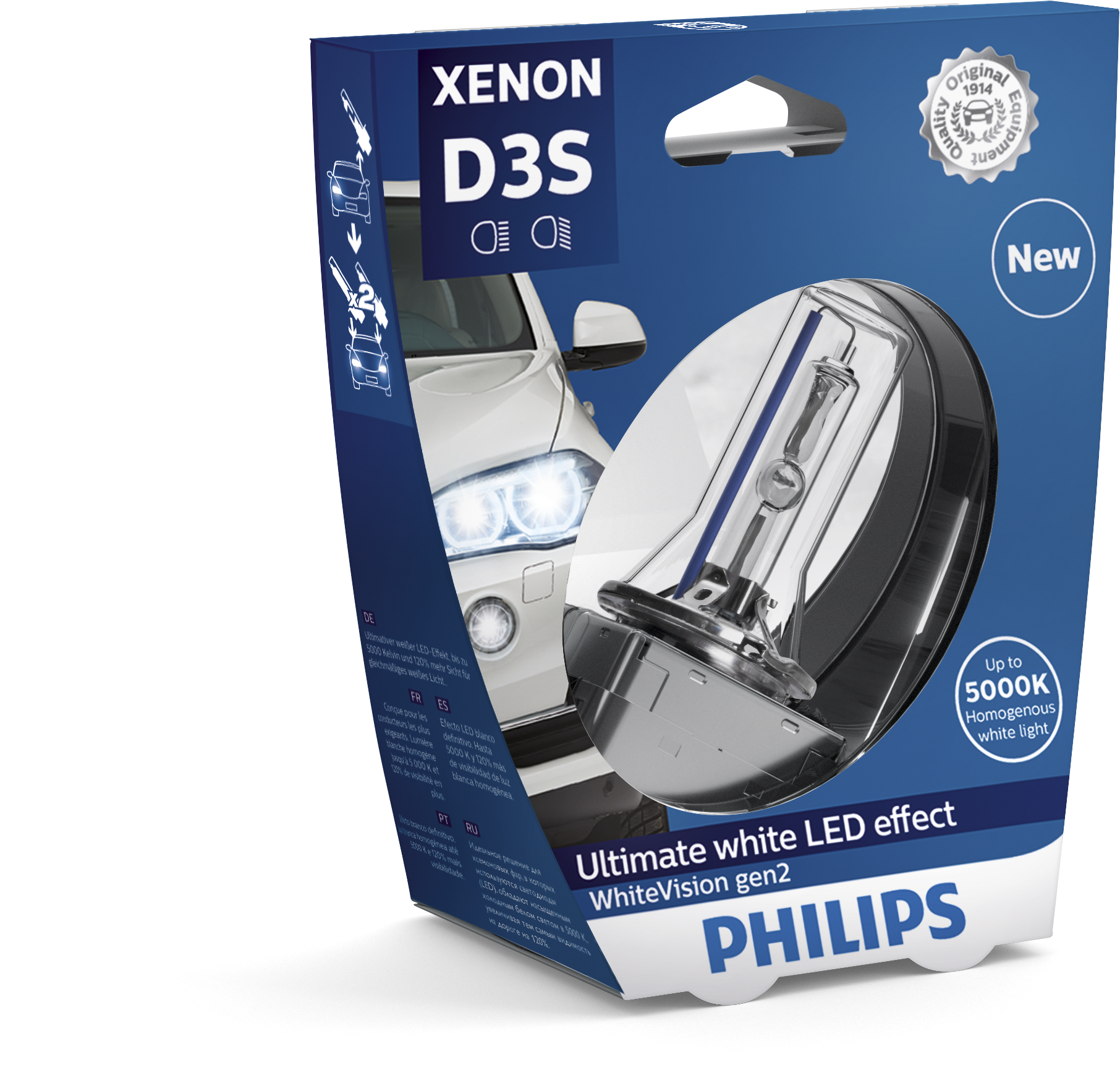 Philips D3S WhiteVision gen2 +120% 42403WHV2S1