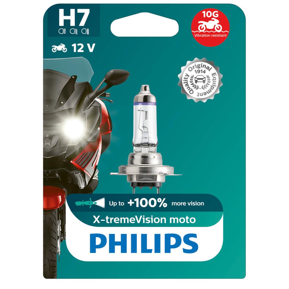Philips H7 X-tremeVision moto 12972XV+BW