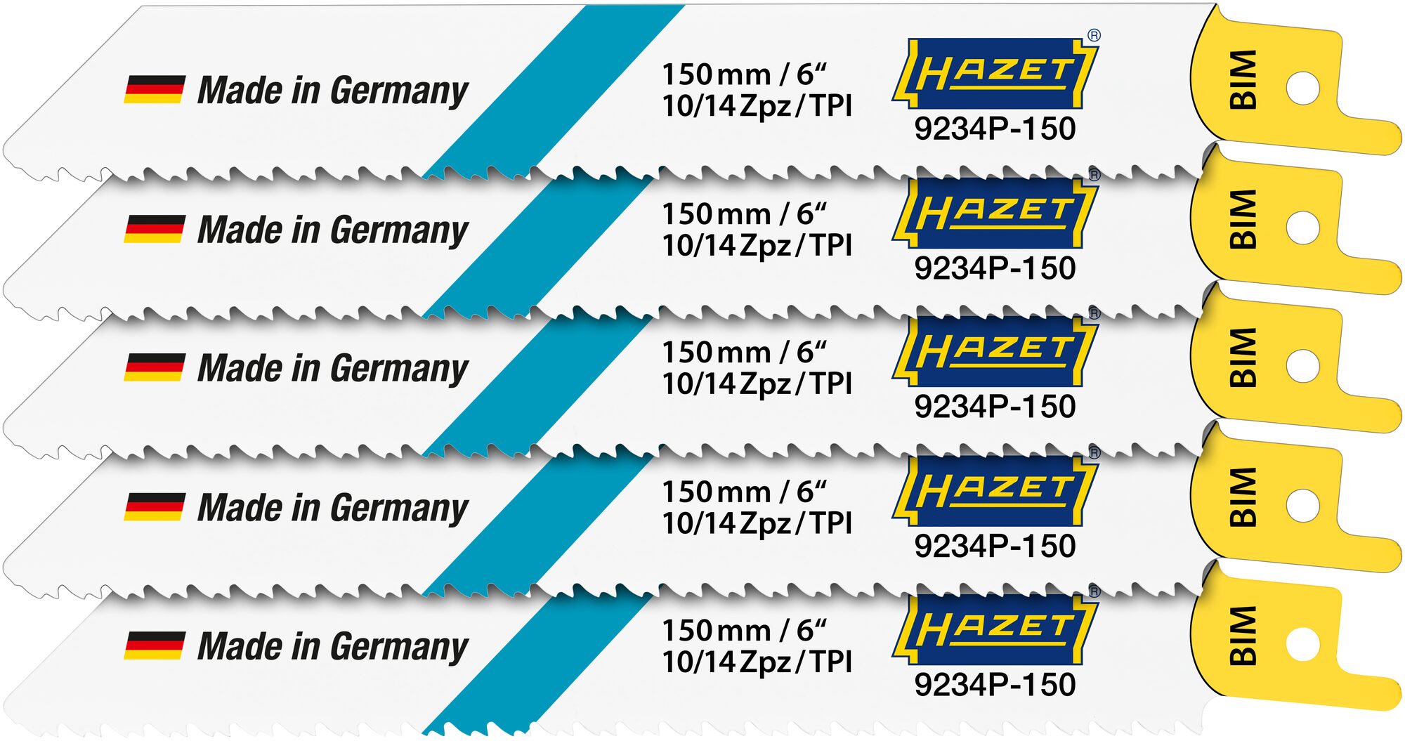 HAZET Sägeblätter Satz 9234P-150/5 ∙ 5-teilig