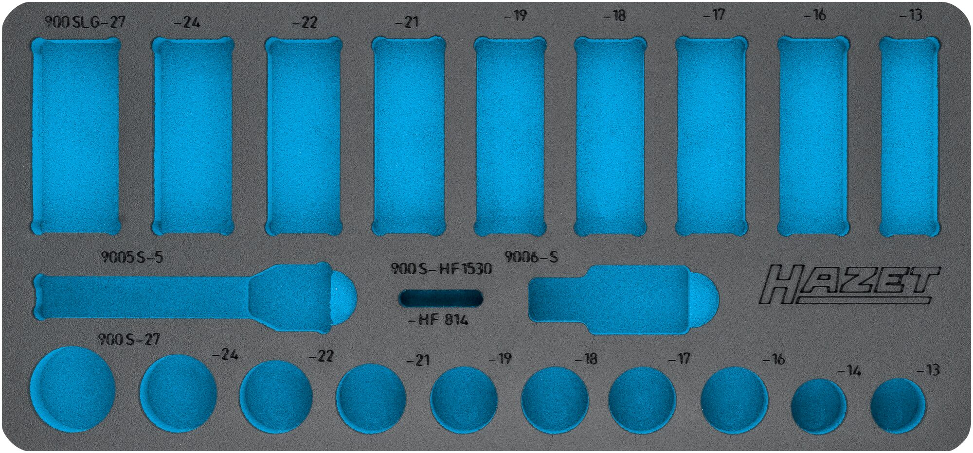 HAZET 2-Komponenten Weichschaumeinlage 163-405L ∙ L x B: 435 x 205 mm