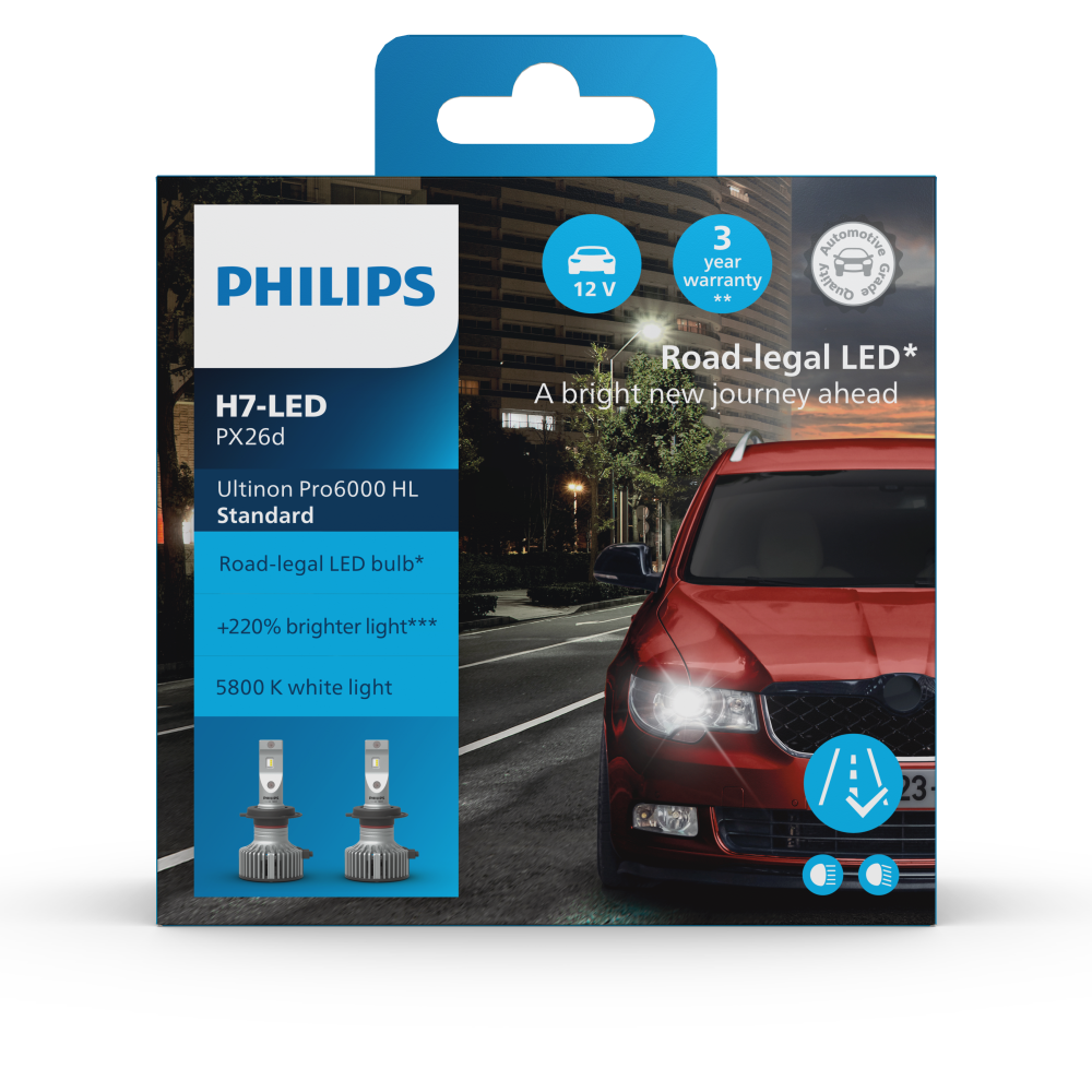 Philips Ultinon Pro6000 Standard H7-LED 11972U60SX2