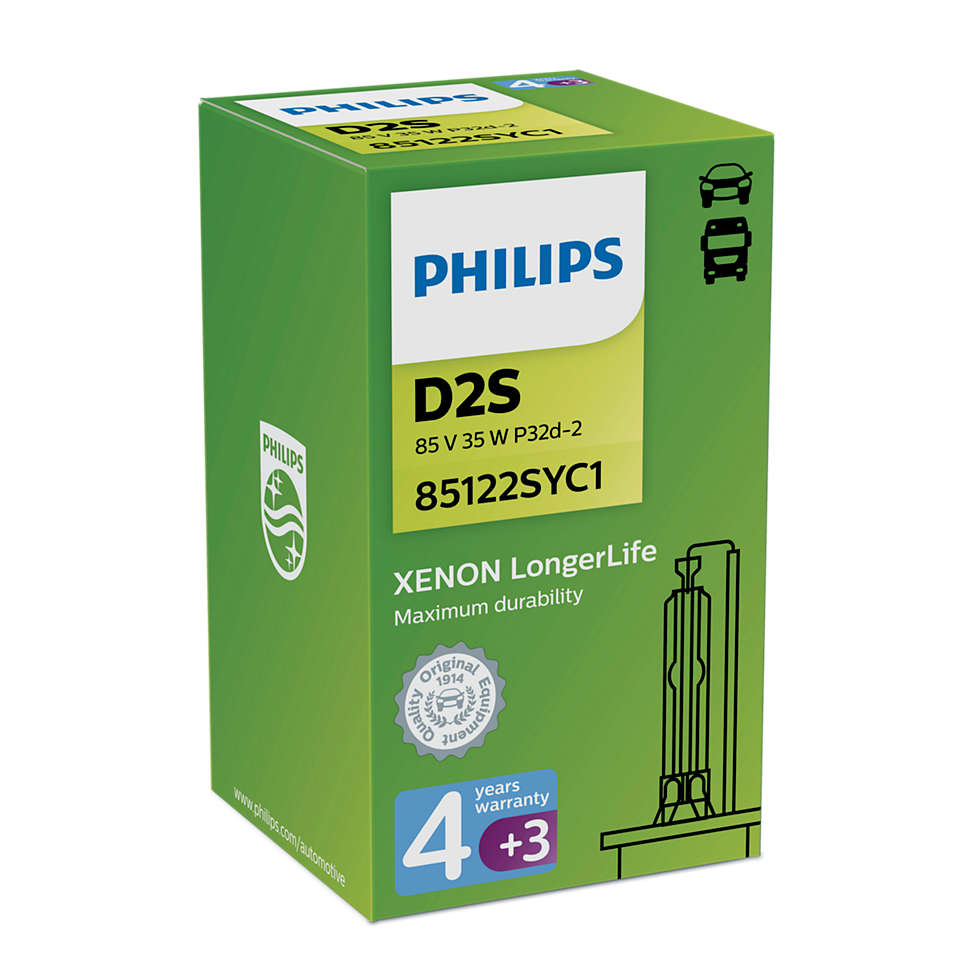 Philips Xenon D2S LongerLife Garantie 85122SYC1 Brenner 35W