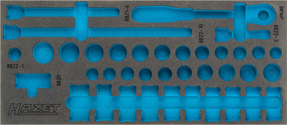 HAZET 2-Komponenten Weichschaumeinlage 163-379L ∙ L x B: 392 x 172 mm